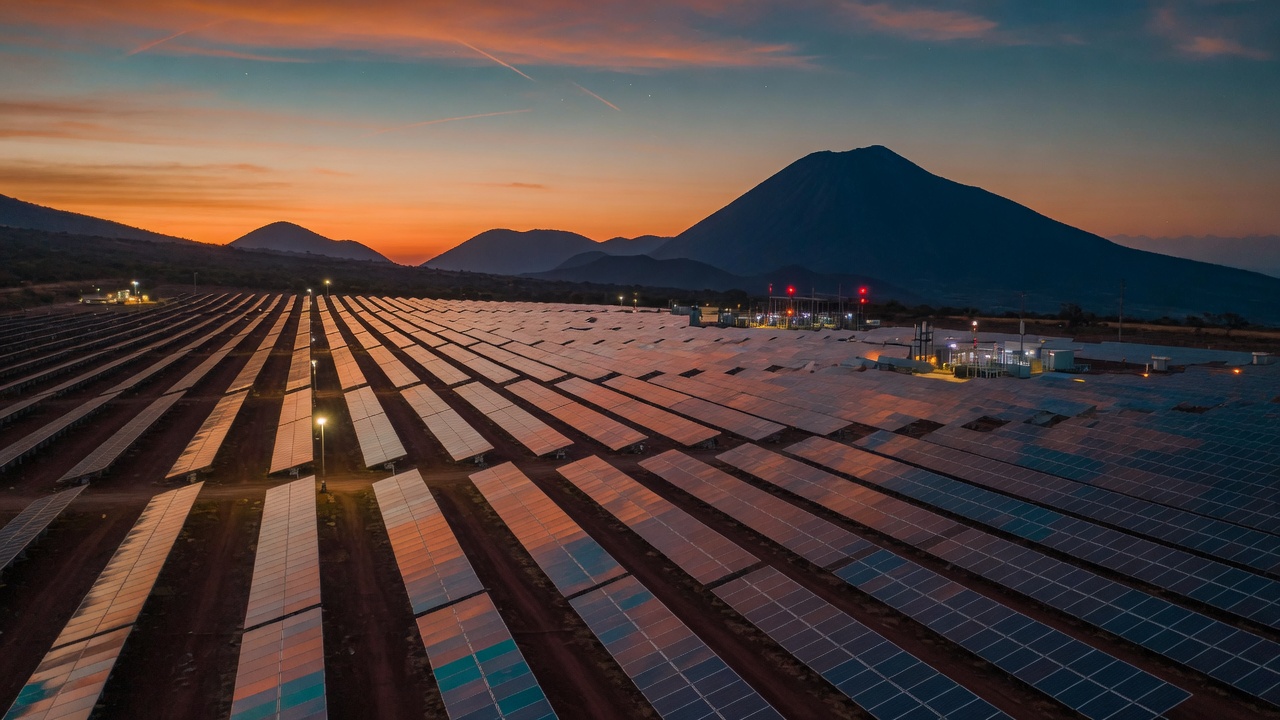 Planta solar en operación